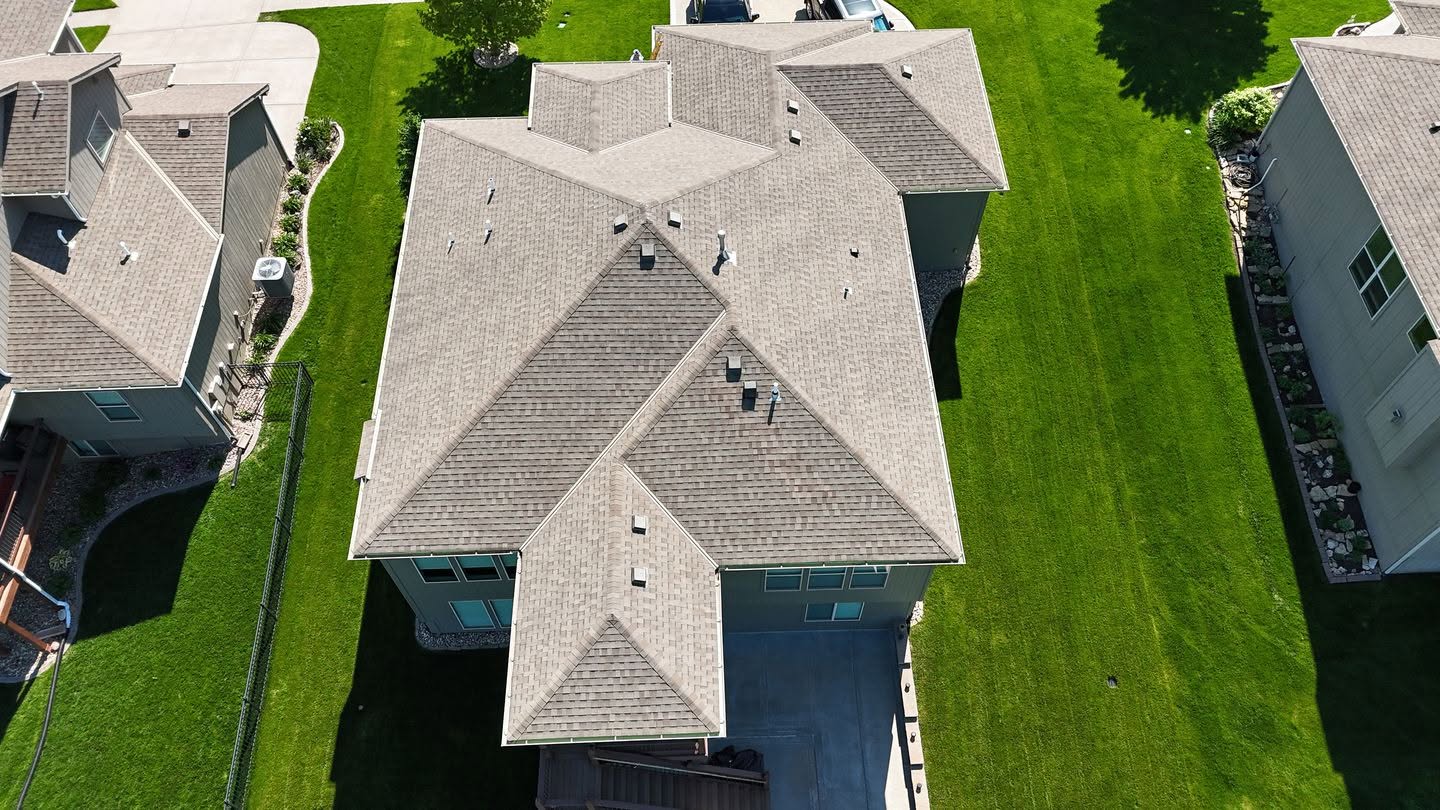 Ice dam prevention heat tape installation by Brown Roofing LLC